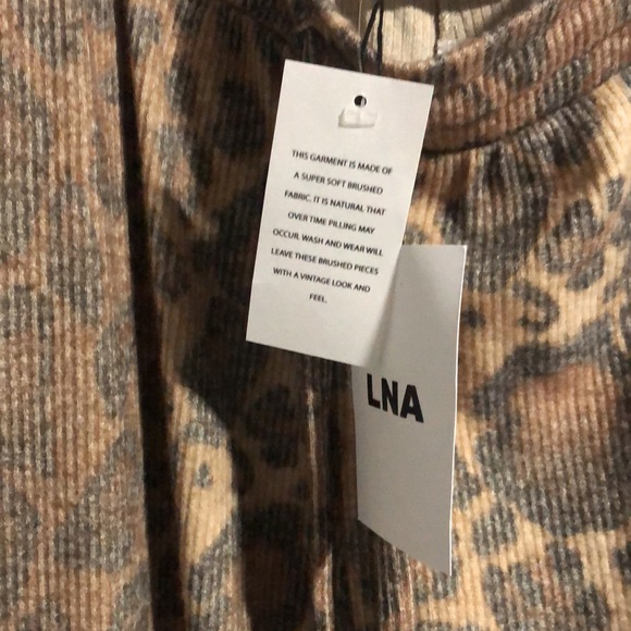 NWT LNA Brushed Rib Knit Jogger Pants - Picture 5 of 6